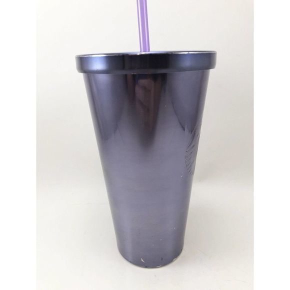 Starbucks Coffee 2016 Grande‎ Metallic Purple 16oz Grande Stainless Tumbler Cup - Picture 4 of 12